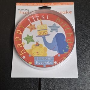 Happy First Birthday Handprint Keepsake